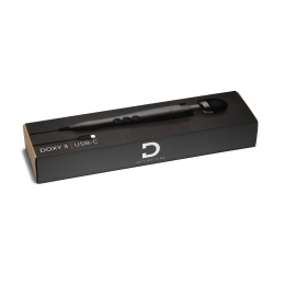 Вібромасажер DOXY3 USB-C Massager MATTE BLACK, кабель USB-C, регульована інтенсивність, компактний - №5