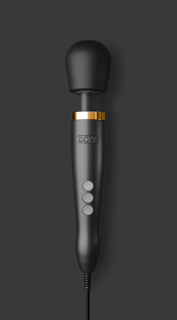 Преміальний вібромасажер DOXY Die Cast матово-чорний, з покриттям із 24-каратного золота - №4