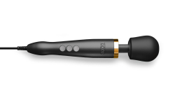 Преміальний вібромасажер DOXY Die Cast матово-чорний, з покриттям із 24-каратного золота - №2