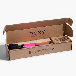 Вібромасажер DOXY Die Cast Massager Hot Pink, дуже потужний, живлення 220В, металевий корпус - - фото №8