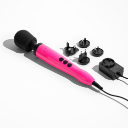 Вібромасажер DOXY Die Cast Massager Hot Pink, дуже потужний, живлення 220В, металевий корпус - - фото №4