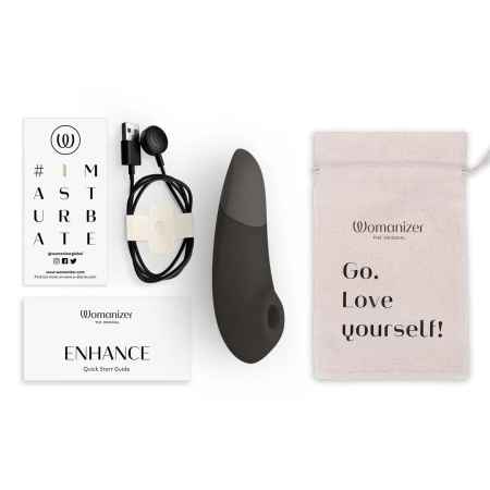 Вакуумний кліторальний стимулятор Womanizer Enhance Black - фото №9
