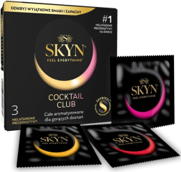 Презервативи SKYN Cocktail Club 3 шт, смаки Pina Colada, Cherry Sunrise та Passion Daiquiri - - фото №2
