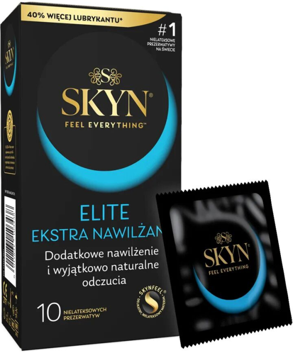 Безлатексні преміум-презервативи SKYN Elite Extra Lubricated 10 шт - фото