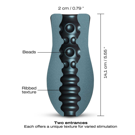Мастурбатор Dorcel Sili-Cup Dual Sensation - фото №5