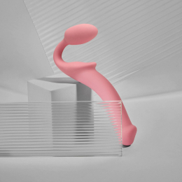 Безремінний страпон Strap-On-Me Rose L, повністю регульований, діаметр 3,7 см - - фото №2