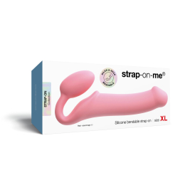 Безремінний страпон Strap-On-Me Rose XL, повністю регульований, діаметр 4,5 см - №7