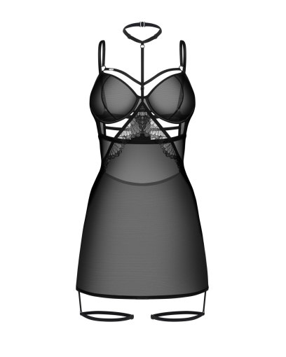 Бебі-долл Obsessive Arrowel Black chemise S/M - фото №3