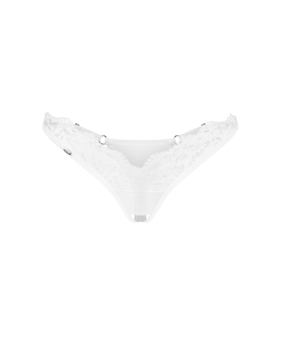 Трусики Obsessive Arrowel White crotchless thong S/M - фото №3