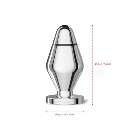 Металева анальна пробка Mystim Big John для електростимулятора, діаметр 6,5 см - - фото №4