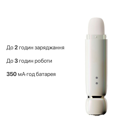 Вакуумний кліторальний стимулятор Zalo Lia Floral White, 3 насадки, 3 режими, різна інтенсивність - фото №19