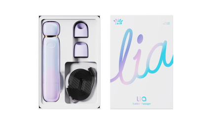 Вакуумний кліторальний стимулятор Zalo Lia Lavender Purple, 3 насадки, 3 режими, різна інтенсивність - фото №10