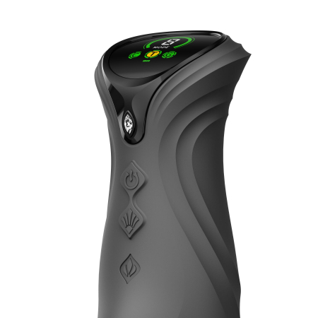 Смарт пульсатор-кролик з вібрацією Zalo Mose 2 Obsidian Black, підігрів до 42 °C, кристал Swarovski - фото №12