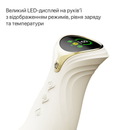 Смарт пульсатор-кролик з вібрацією Zalo Mose 2 Ivory White, підігрів до 42 °C, кристал Swarovski - №20