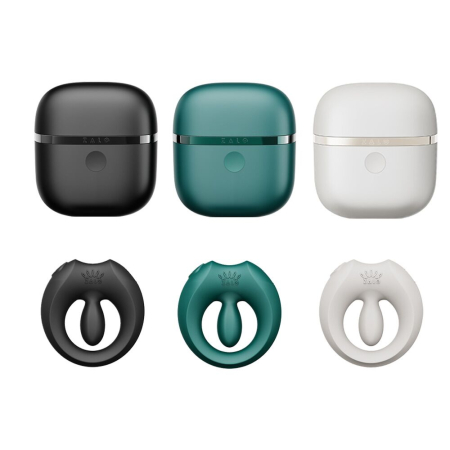 Ерекційне смарт-віброкільце Zalo Apis Turquoise Green, до 4 годин роботи, зарядний кейс - фото №22