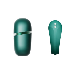 Ерекційне смарт-віброкільце Zalo Apis Turquoise Green, до 4 годин роботи, зарядний кейс - - фото №9