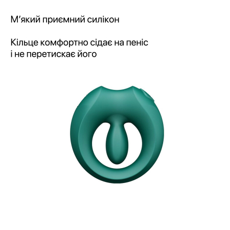 Ерекційне смарт-віброкільце Zalo Apis Turquoise Green, до 4 годин роботи, зарядний кейс - фото №29