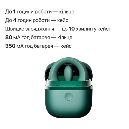 Ерекційне смарт-віброкільце Zalo Apis Turquoise Green, до 4 годин роботи, зарядний кейс - фото №32