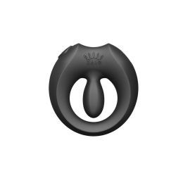 Ерекційне смарт-віброкільце Zalo Apis Obsidian Black, до 4 годин роботи, зарядний кейс - №24