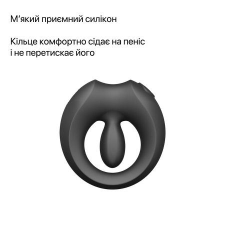 Ерекційне смарт-віброкільце Zalo Apis Obsidian Black, до 4 годин роботи, зарядний кейс - фото №29