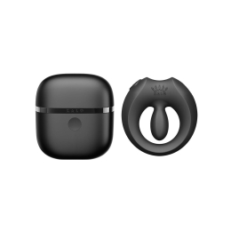 Ерекційне смарт-віброкільце Zalo Apis Obsidian Black, до 4 годин роботи, зарядний кейс - №25