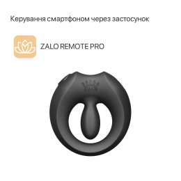 Ерекційне смарт-віброкільце Zalo Apis Obsidian Black, до 4 годин роботи, зарядний кейс - №26