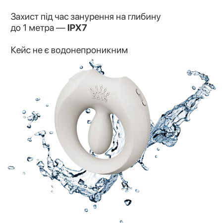 Ерекційне смарт-віброкільце Zalo Apis Ivory White, до 4 годин роботи, зарядний кейс - фото №31