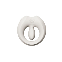 Ерекційне смарт-віброкільце Zalo Apis Ivory White, до 4 годин роботи, зарядний кейс - №24