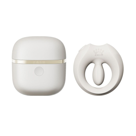 Ерекційне смарт-віброкільце Zalo Apis Ivory White, до 4 годин роботи, зарядний кейс - фото №25