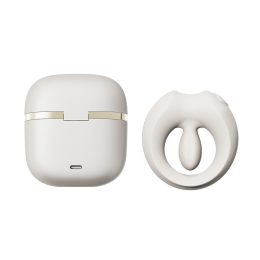 Ерекційне смарт-віброкільце Zalo Apis Ivory White, до 4 годин роботи, зарядний кейс - №34