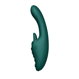 Смарт-вібратор Zalo Ares Turquoise Green, підігрів, 3 мотори, язичок для клітора, стимуляція точки G - №20