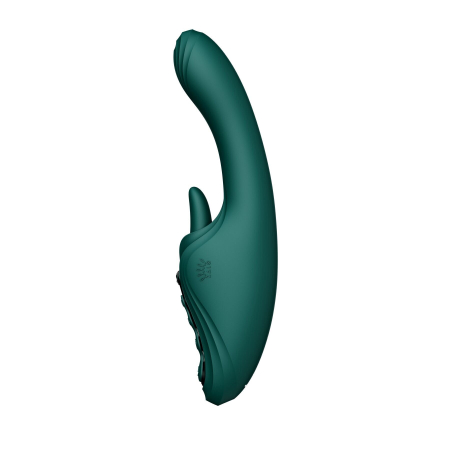 Смарт-вібратор Zalo Ares Turquoise Green, підігрів, 3 мотори, язичок для клітора, стимуляція точки G - фото №20