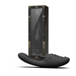 Смарт-вібратор Zalo Ares Obsidian Black, підігрів, 3 мотори, язичок для клітора, стимуляція точки G - №30