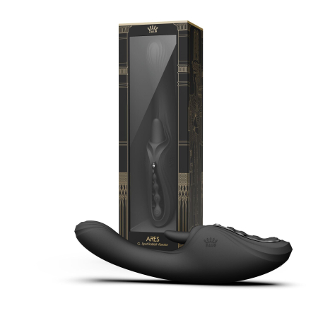 Смарт-вібратор Zalo Ares Obsidian Black, підігрів, 3 мотори, язичок для клітора, стимуляція точки G - фото №30