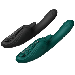 Смарт-вібратор Zalo Ares Obsidian Black, підігрів, 3 мотори, язичок для клітора, стимуляція точки G - №18