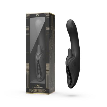 Смарт-вібратор Zalo Ares Obsidian Black, підігрів, 3 мотори, язичок для клітора, стимуляція точки G - фото №16