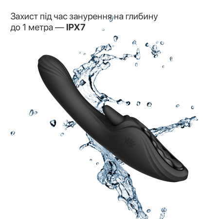 Смарт-вібратор Zalo Ares Obsidian Black, підігрів, 3 мотори, язичок для клітора, стимуляція точки G - фото №27