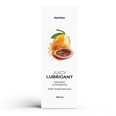 Лубрикант на водній основі Satisfyer Juicy Lubricant Mango & Passion water based 300 мл - фото