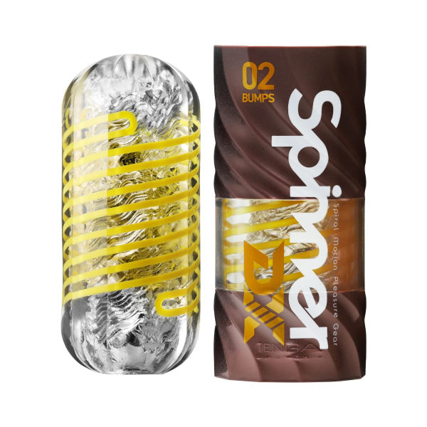 Мастурбатор Tenga Spinner DX 02 Bumps, з пружною стимулювальною спіраллю всередині, середній вплив - фото