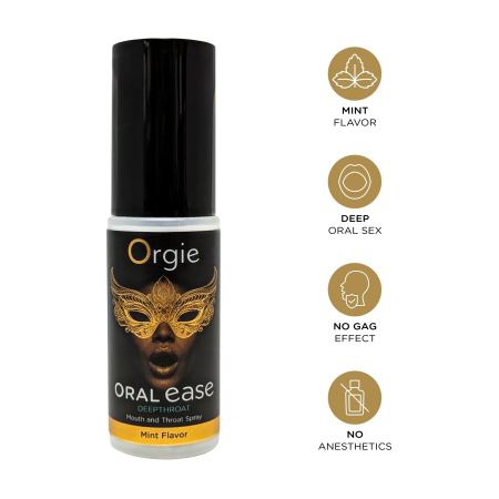 Спрей для глибокого мінету Orgie – Oral Ease Deepthroat (15 мл), м’ятний, без анестетиків - фото №3
