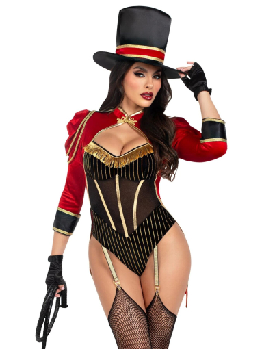 Костюм циркачки Leg Avenue Ravishing Ringmaster Bodysuit M - фото