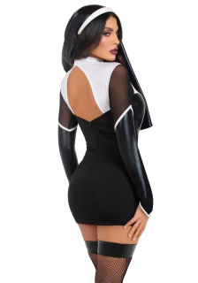 Костюм черниці Leg Avenue Holy Hottie Dress XS - №2
