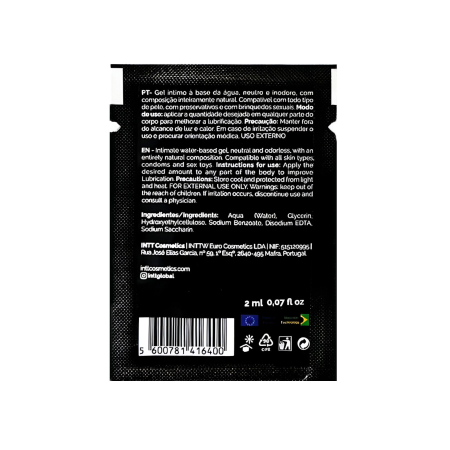 Пробник лубриканта на водній основі Intt My Lube Natural, 2 мл - фото №2