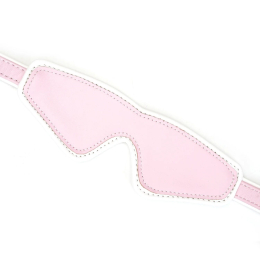 Шкіряна маска на очі Liebe Seele White & Pink Fairy Goat Leather Blindfold - - фото №3