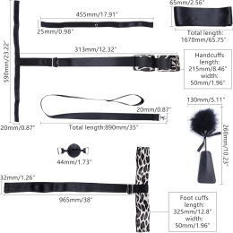 БДСМ-набір LOCKINK YEAHWOW Armbinder Restraint Set Black - №6