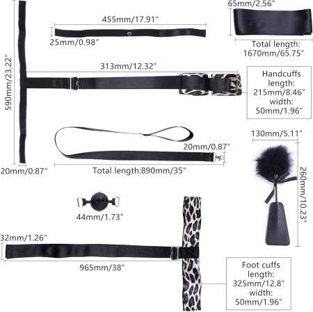 БДСМ-набір LOCKINK YEAHWOW Armbinder Restraint Set Black - фото №6