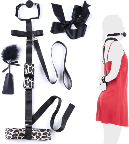 БДСМ-набір LOCKINK YEAHWOW Armbinder Restraint Set Black - фото