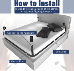 БДСМ-набір LOCKINK YEAHWOW Bed Restraint set - - фото №5