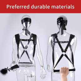 БДСМ-набір LOCKINK YEAHWOW Black Doggy Style Saddle set - - фото №4