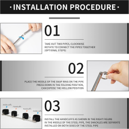 БДСМ-набір LOCKINK YEAHWOW Door Swing & Leg Spreader Bondage set - - фото №5